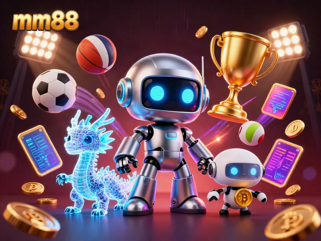 Engage in exciting betting experiences at mm88 with vibrant gaming elements as 3D characters interact.
