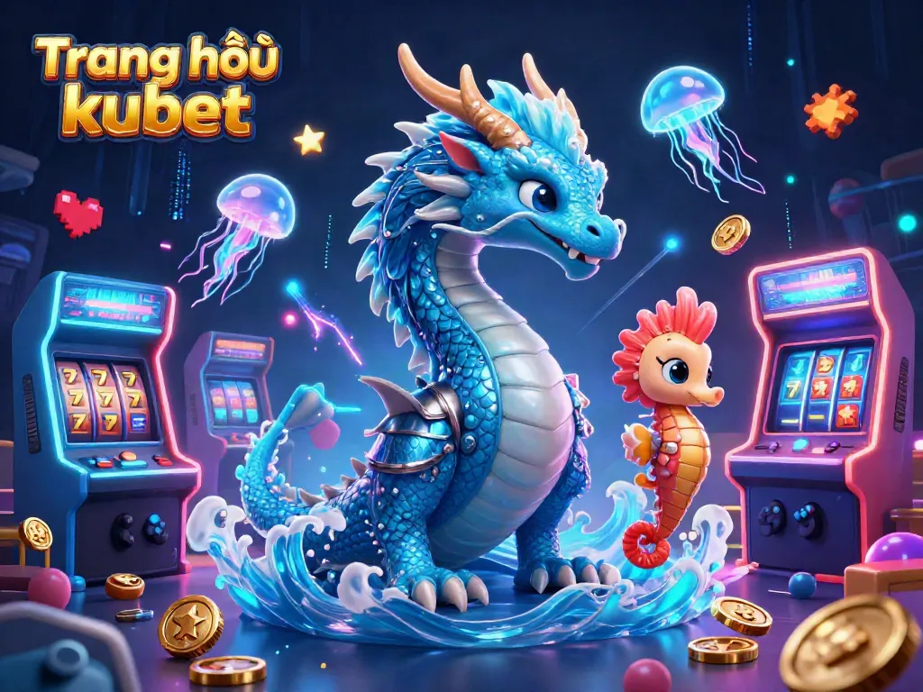 Engage with immersive gaming at Trang chủ kubet, featuring vibrant 3D characters and casino elements.