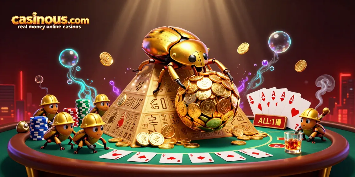 Experience thrilling gameplay at casinous.com real money online casinos with vibrant card games and energetic casino imagery.
