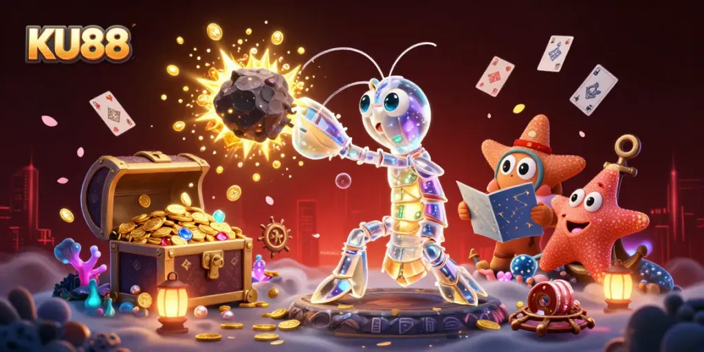 Experience excitement at KU88 with vibrant 3D characters and dynamic casino elements